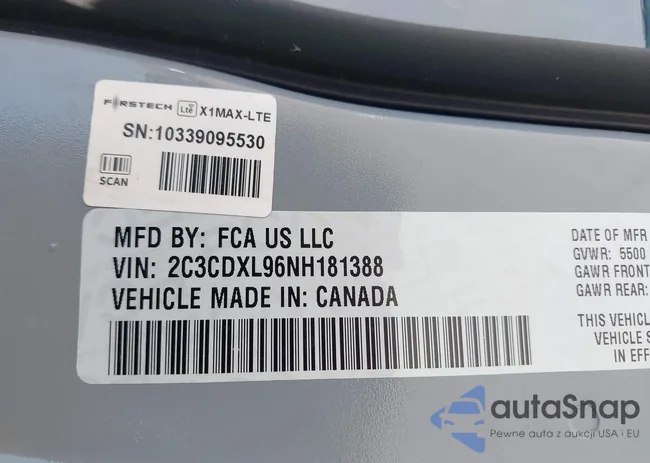 2C3CDXL96NH181388: 43149681