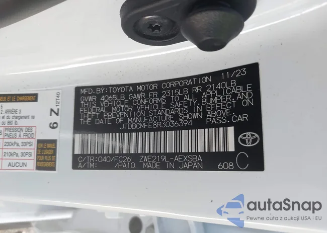 JTDBCMFE8R3036394: 43149686