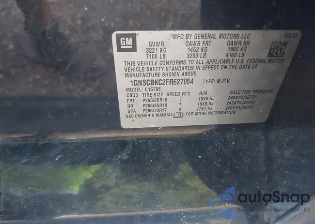 1GNSCBKC2FR627054: 43149791