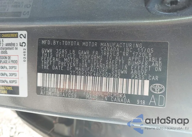 2T1BR32E46C603282: 43151199