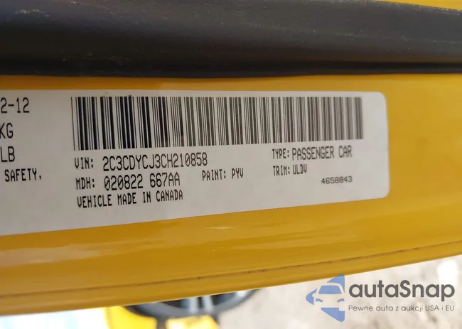 2C3CDYCJ3CH210858: 43151234