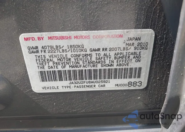 JA32U2FU8AU025921: 43151279