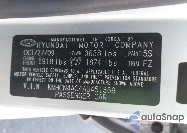 KMHCN4AC4AU451369: 43151370