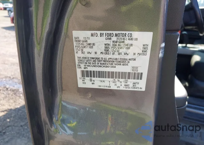 1FMCU9DG9CKB61304: 43151378