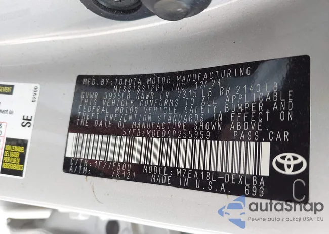 5YFB4MDE0SP255959: 43151407