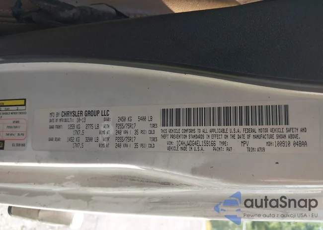 1C4HJWDG4EL159166: 43151435