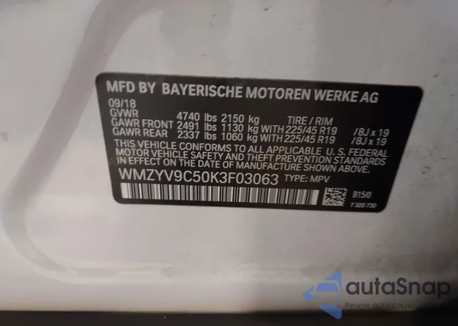 WMZYV9C50K3F03063: 43151449