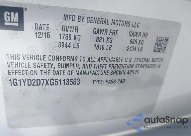 1G1YD2D7XG5113583: 43151476