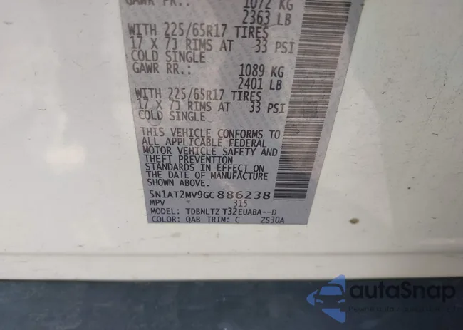 5N1AT2MV9GC886238: 43151540