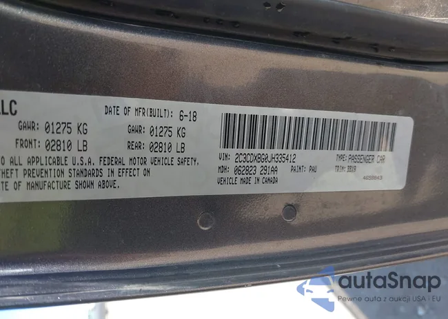 2C3CDXBG0JH335412: 43150669