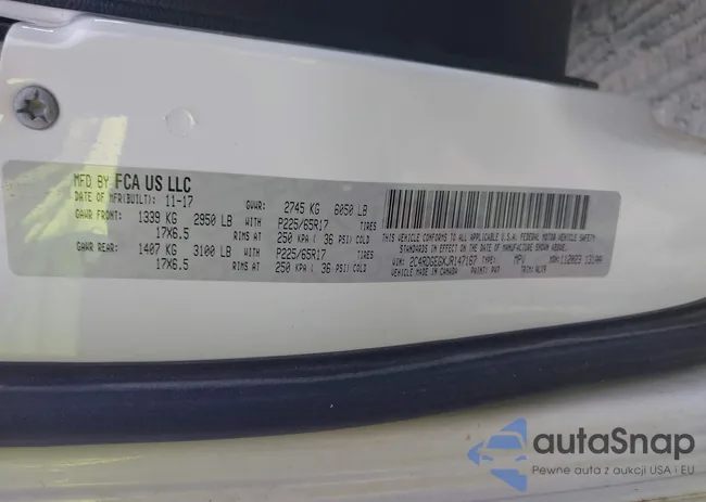 2C4RDGEGXJR147167: 43150878