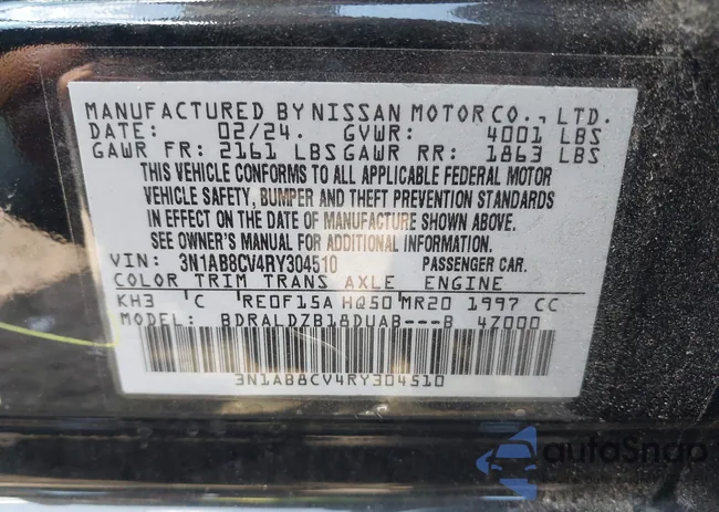 3N1AB8CV4RY304510: 43150959