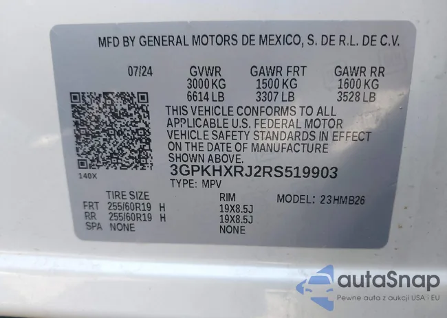 3GPKHXRJ2RS519903: 43152052