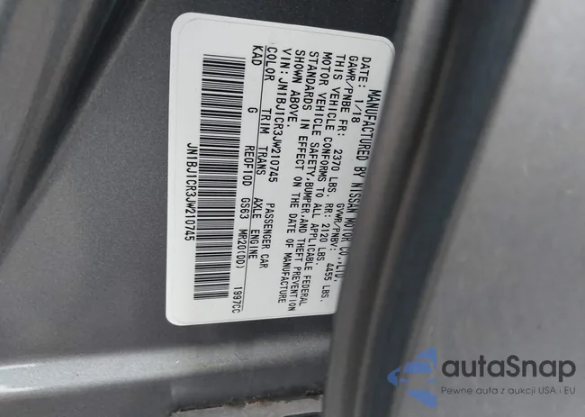 JN1BJ1CR3JW210745: 43152167