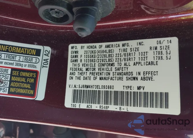 5J6RM4H73EL090880: 43152288