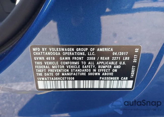 1VWAT7A35HC071506: 43152372