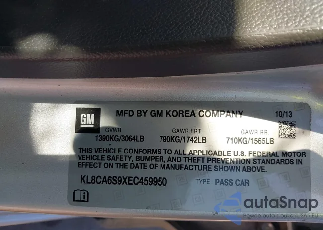 KL8CA6S9XEC459950: 43152562