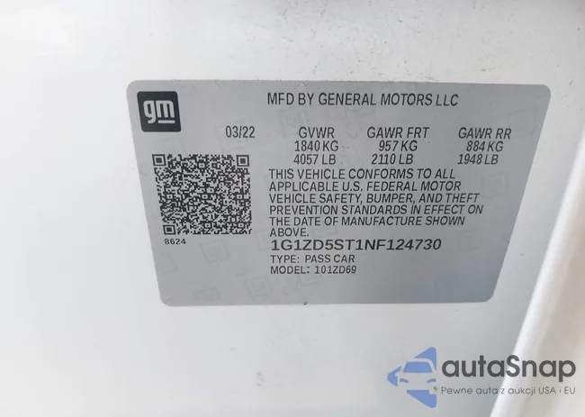 1G1ZD5ST1NF124730: 43152572