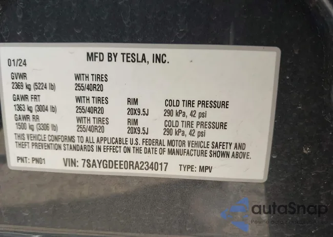 7SAYGDEE0RA234017: 43151876