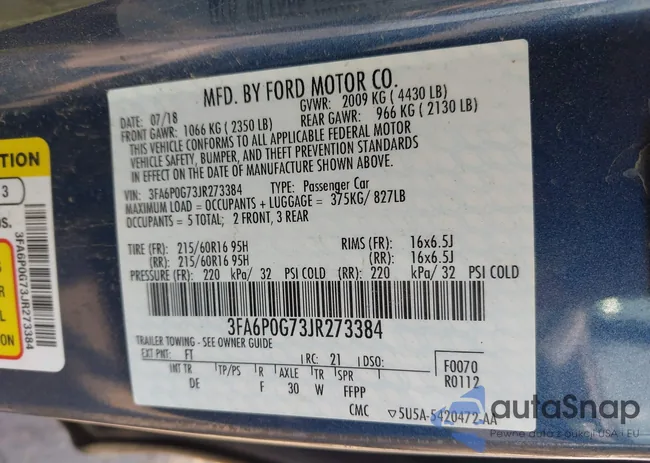 3FA6P0G73JR273384: 43151887