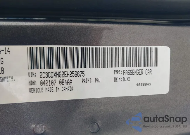 2C3CDXHG2EH256675: 43153204