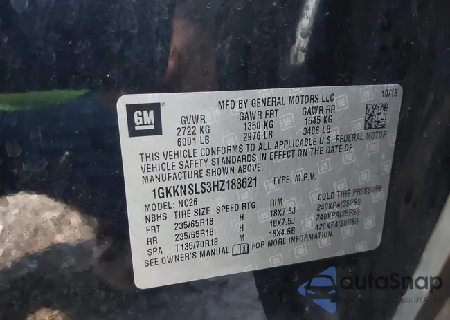 1GKKNSLS3HZ183621: 43153252