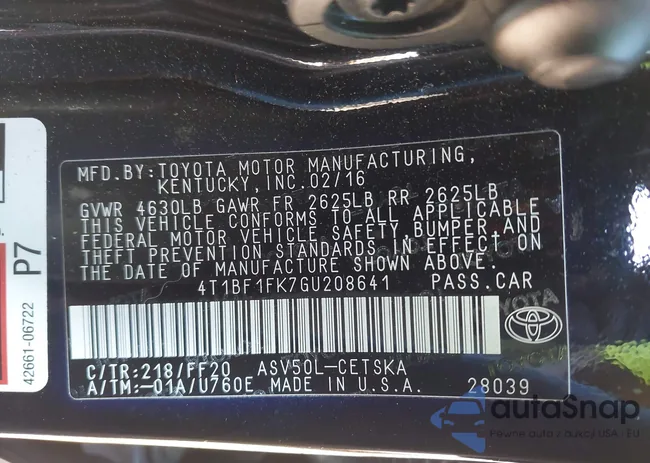 4T1BF1FK7GU208641: 43153368