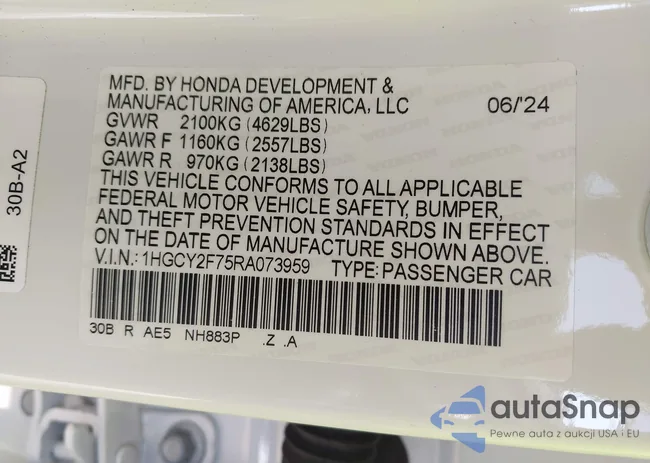 1HGCY2F75RA073959: 43153440