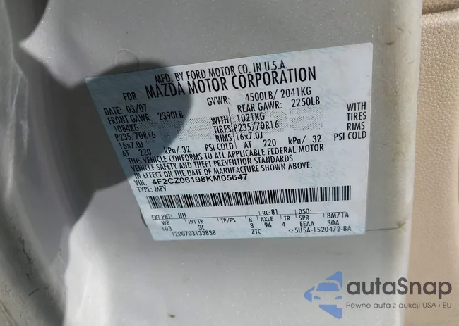 4F2CZ06198KM05647: 43153479