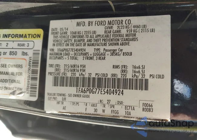 1FA6P0G77E5404924: 43153540