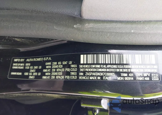 ZASPAKBN3K7C68865: 43152778