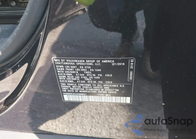 1V2KR2CA2JC586021: 43152836