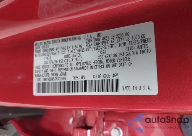 7MMVABBM5SN302999: 43152897