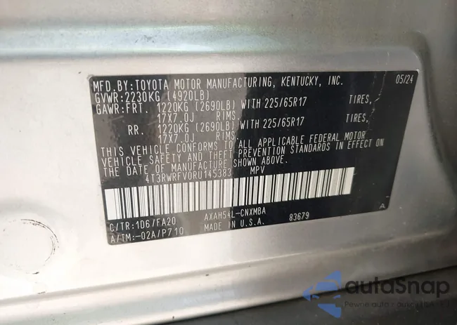 4T3RWRFV0RU145383: 43153004