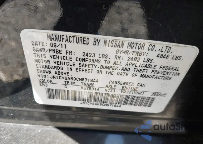 JN1CV6AR9CM671844: 43154362