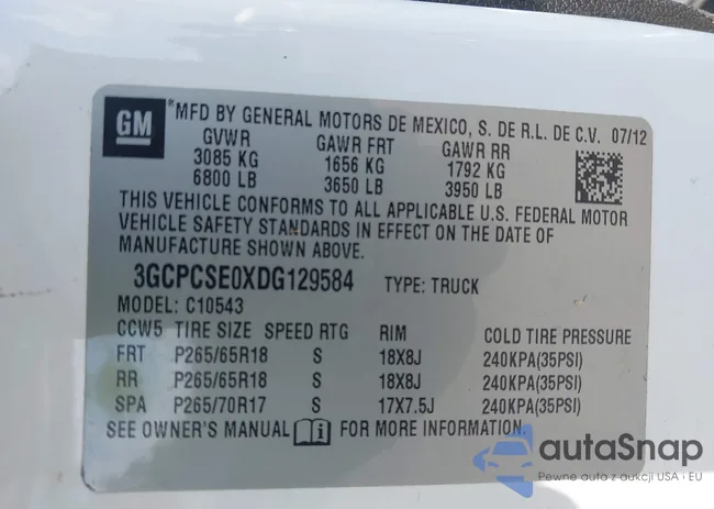 3GCPCSE0XDG129584: 43154442