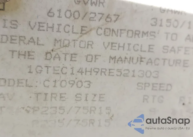 1GTEC14H9RE521303: 43153735