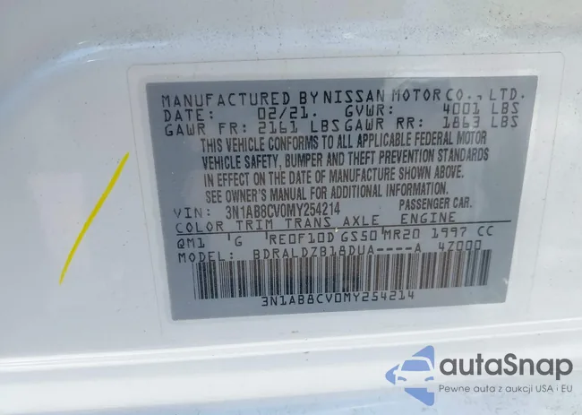 3N1AB8CV0MY254214: 43153913