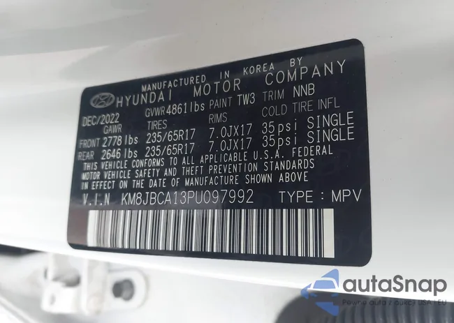 KM8JBCA13PU097992: 43153942