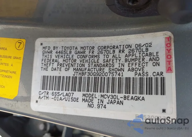 JTHBF30G920075741: 43153948