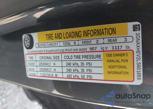 3GNAXHEV2LS601658: 43155238