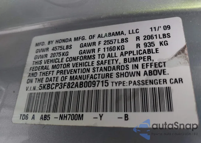 5KBCP3F82AB009715: 43155257