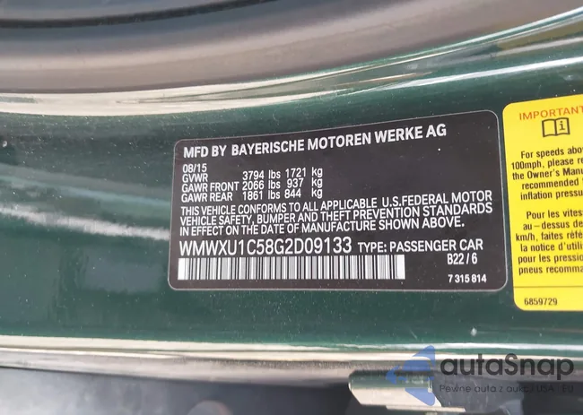 WMWXU1C58G2D09133: 43155355