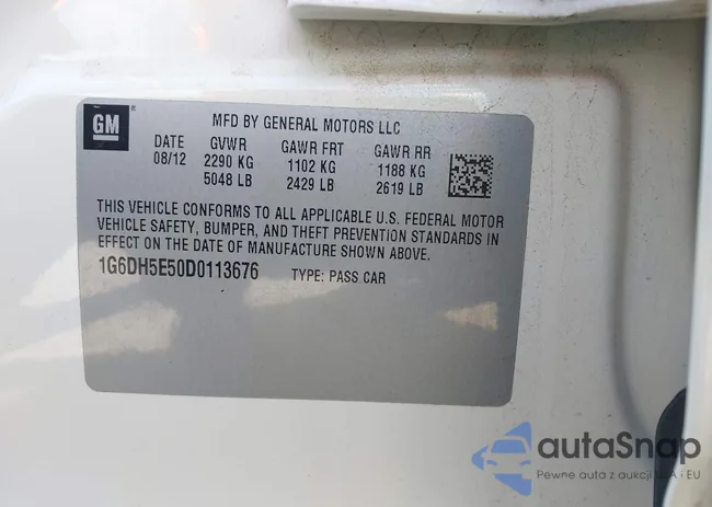 1G6DH5E50D0113676: 43155509