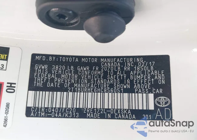 2T1BURHE6HC856051: 43155605