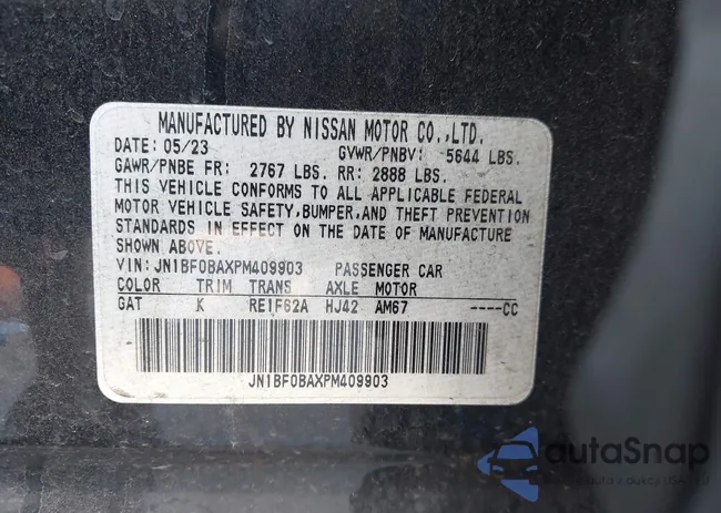 JN1BF0BAXPM409903: 43154648