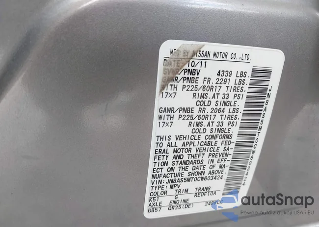 JN8AS5MT0CW603424: 43154757