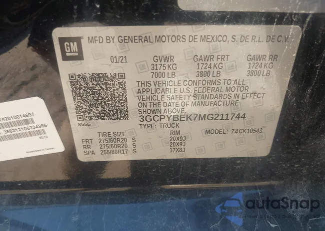 3GCPYBEK7MG211744: 43154859