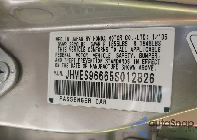 JHMES96665S012826: 43154877