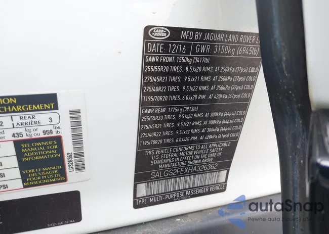 SALGS2FEXHA326362: 43155007